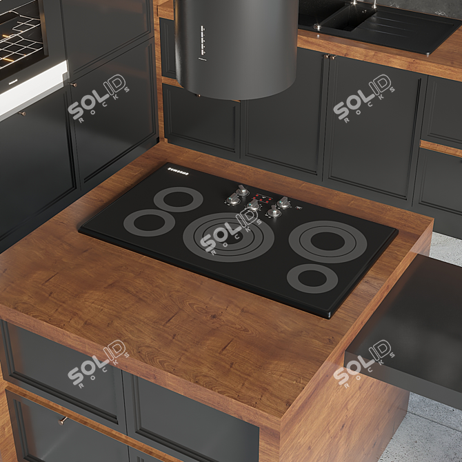 Modern Kitchen Design Collection - No 03 3D model image 5