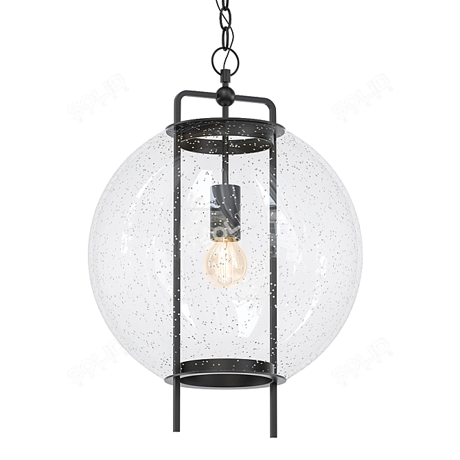 Elegant Breakspear Pendant Chandelier 3D model image 1