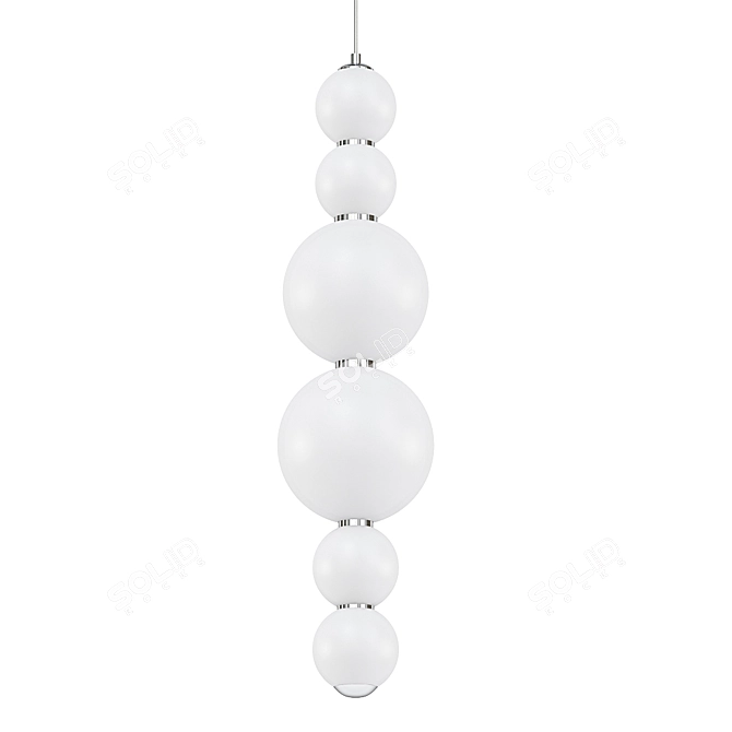 Pearls Suspension Pendant Lamp 3D model image 1