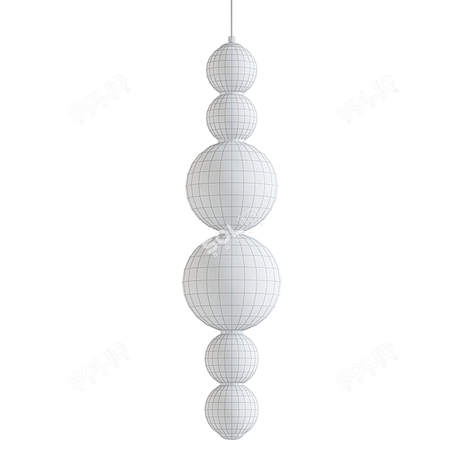 Pearls Suspension Pendant Lamp 3D model image 2