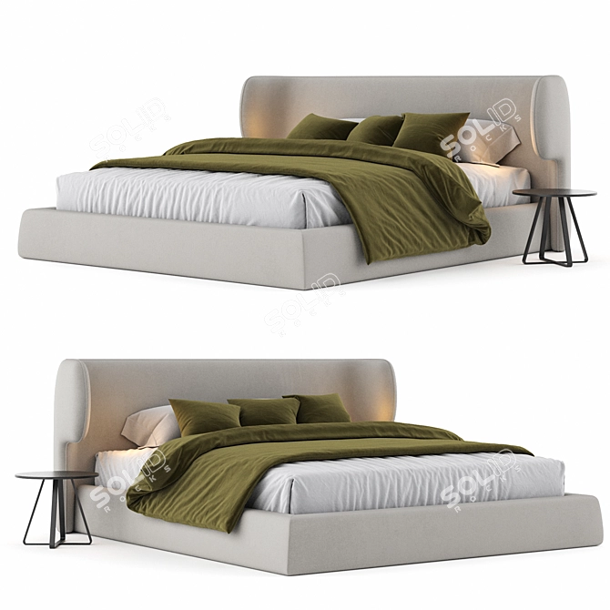 Chic Claire Bed Collection by Ditre Italia 3D model image 1