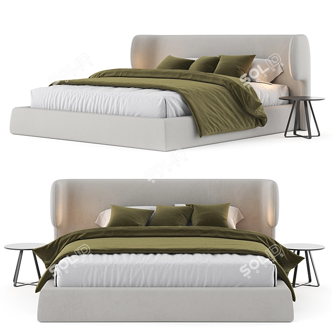 Chic Claire Bed Collection by Ditre Italia 3D model image 2