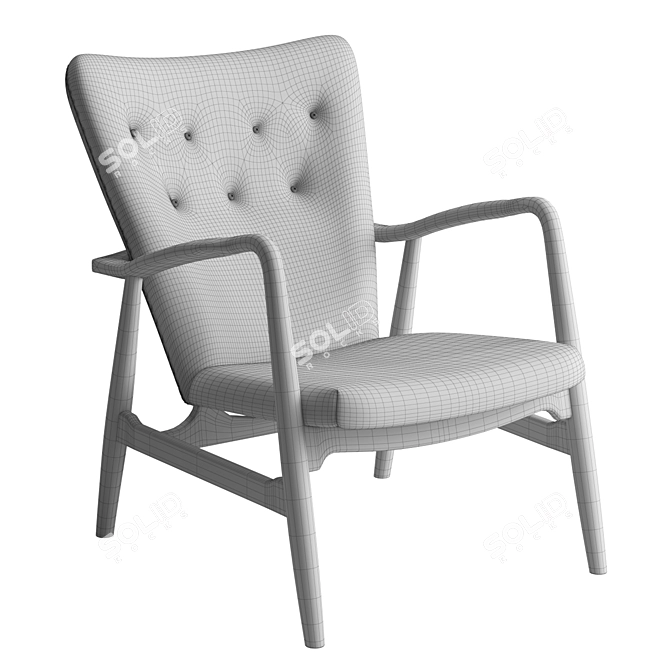 Aeon Addison Lounge Chair: Modern Elegance 3D model image 5