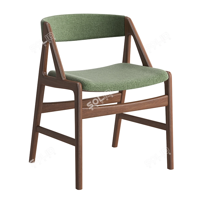 Mid Century Dining Chair Classic 3D model image 1