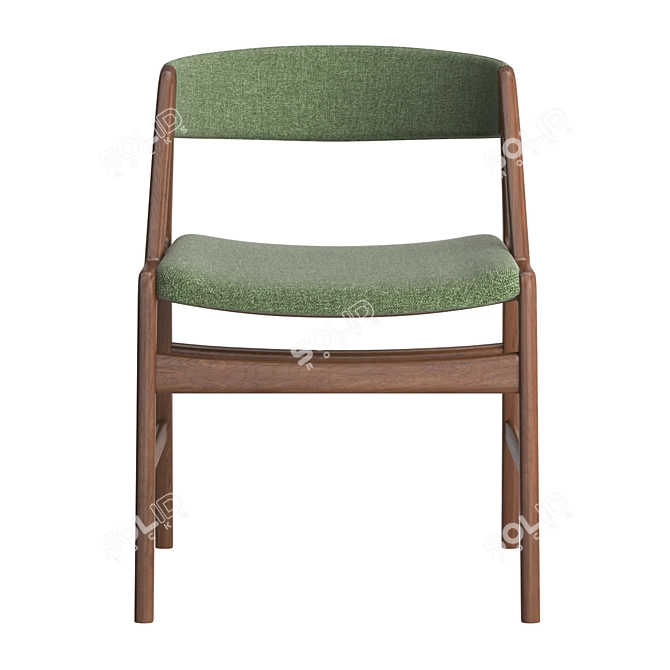 Mid Century Dining Chair Classic 3D model image 2