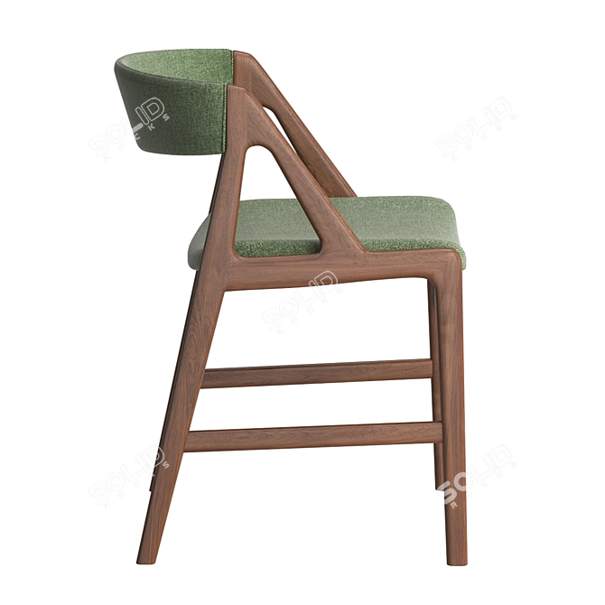 Mid Century Dining Chair Classic 3D model image 3