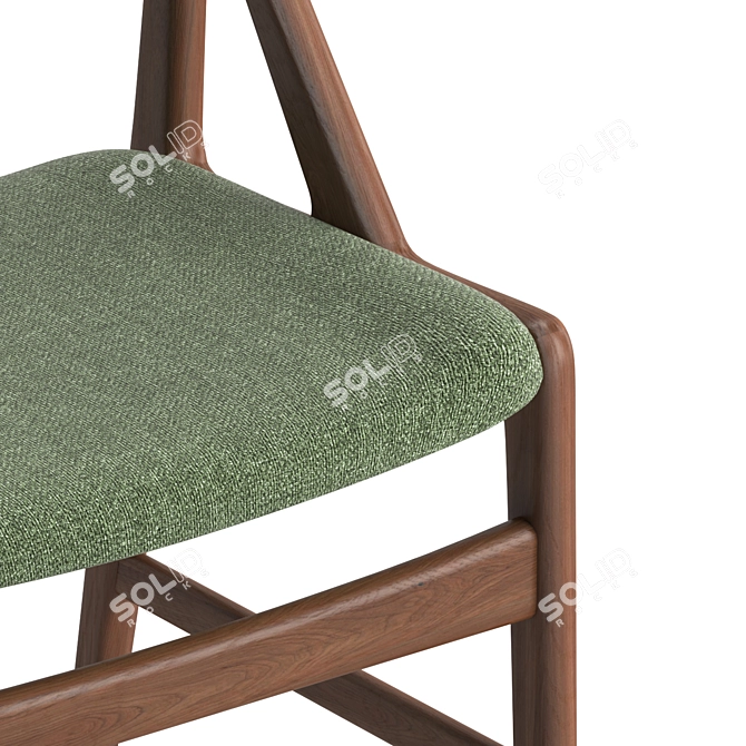 Mid Century Dining Chair Classic 3D model image 4