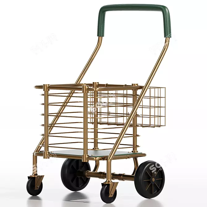  Crown Render Shop Cart Set 3D model image 5