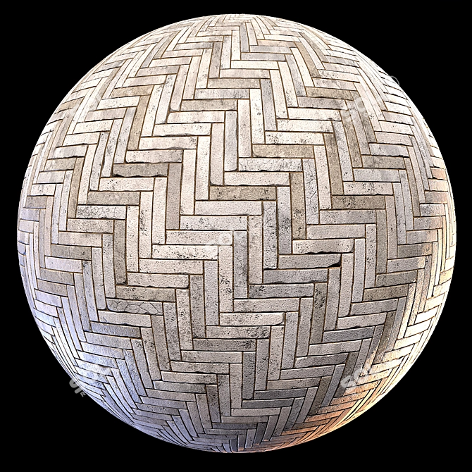 Detailed PBR Brick Texture Pack 3D model image 1