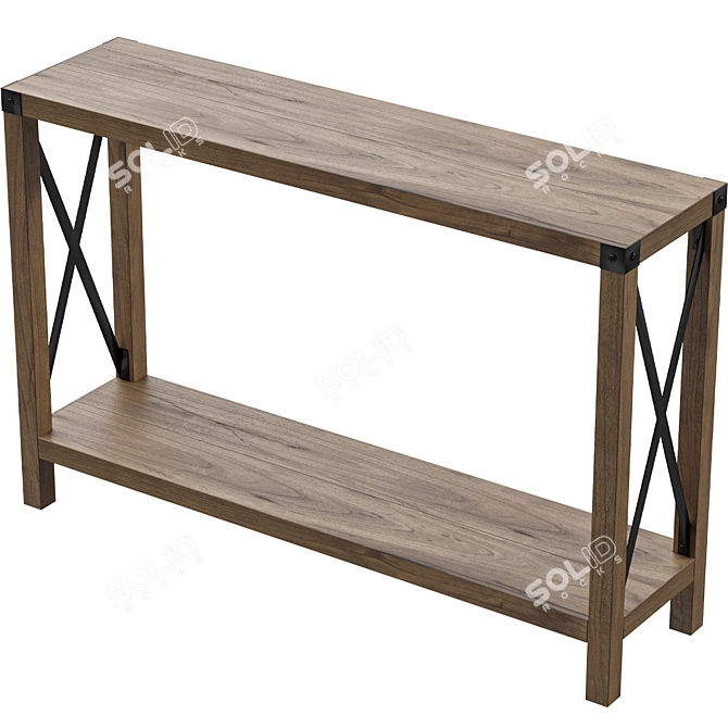 Magnolia Metal X Console Table 3D model image 1