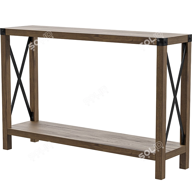 Magnolia Metal X Console Table 3D model image 2