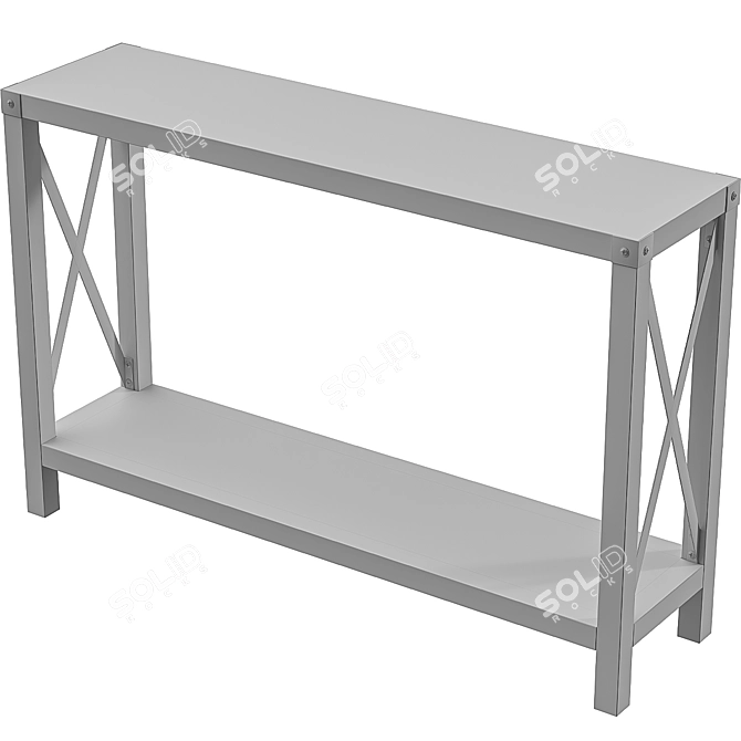 Magnolia Metal X Console Table 3D model image 3