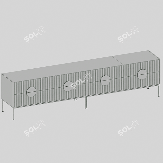 Alto TV Stand Bragindesign 246cm 3D model image 3