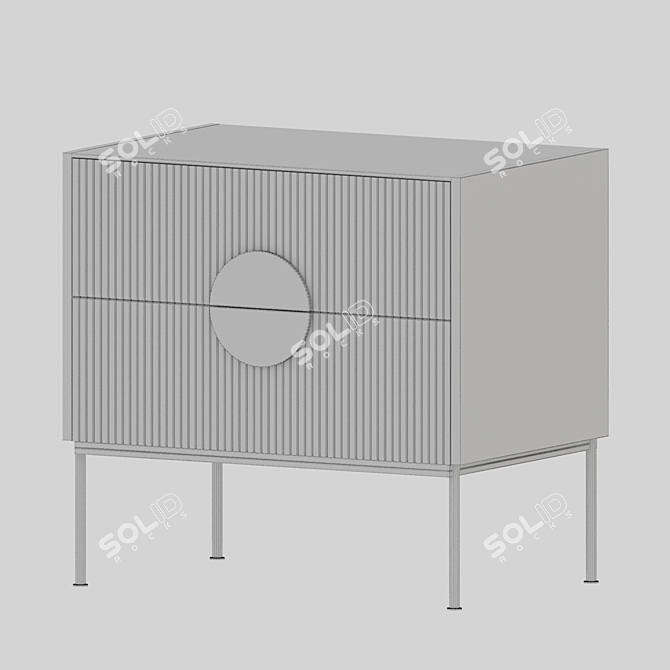 Modern Alto Bedside Table 3D model image 3