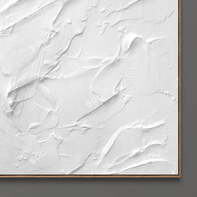 Abstract Plaster Square Photo Frames 3D model image 4