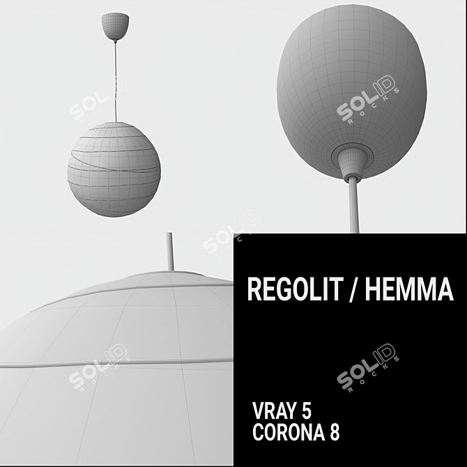 Adjustable REGOLIT / HEMMA Lamp 3D model image 5