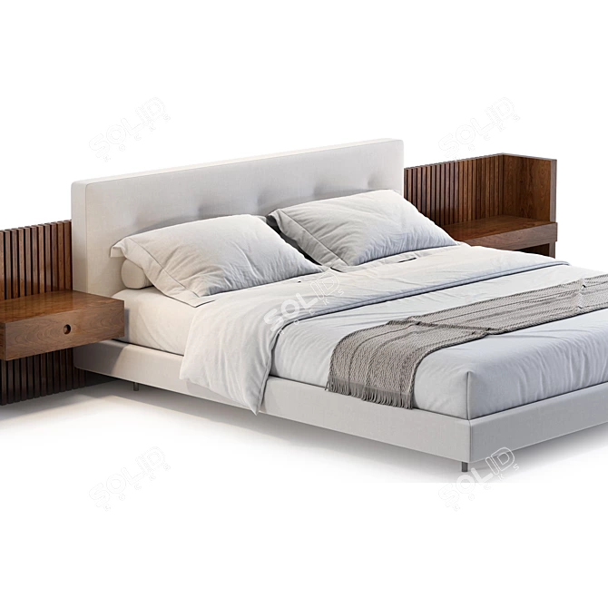 Modern Minotti Brasilia Bed Model 3D model image 3