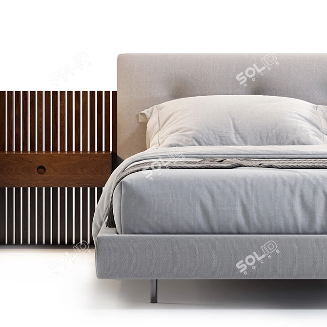 Modern Minotti Brasilia Bed Model 3D model image 4