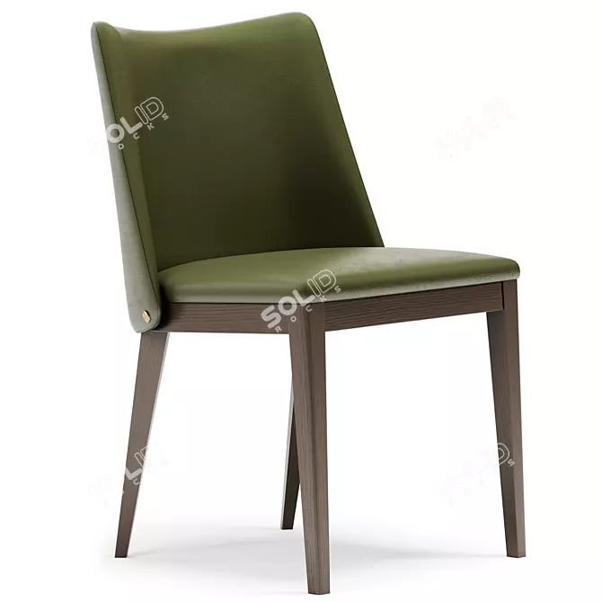 Elegant LOUISE Chair: Contemporary Design 3D model image 2