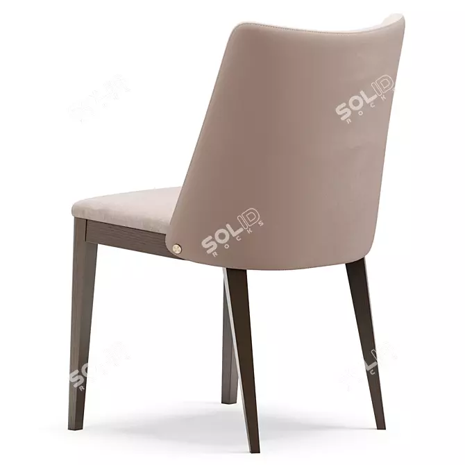 Elegant LOUISE Chair: Contemporary Design 3D model image 3