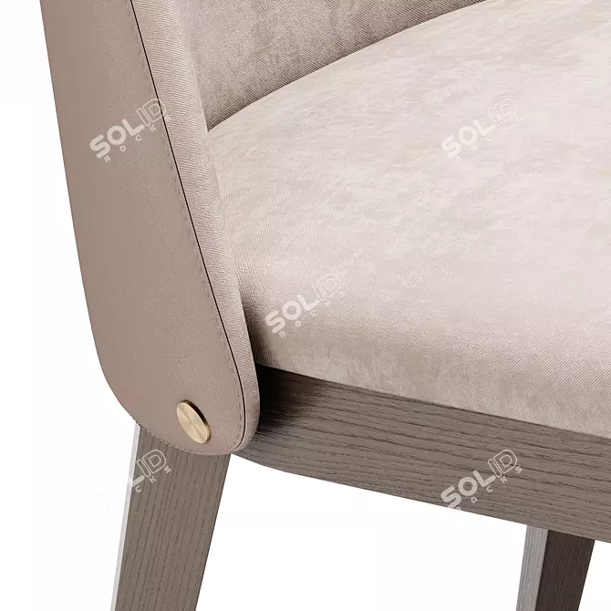 Elegant LOUISE Chair: Contemporary Design 3D model image 5