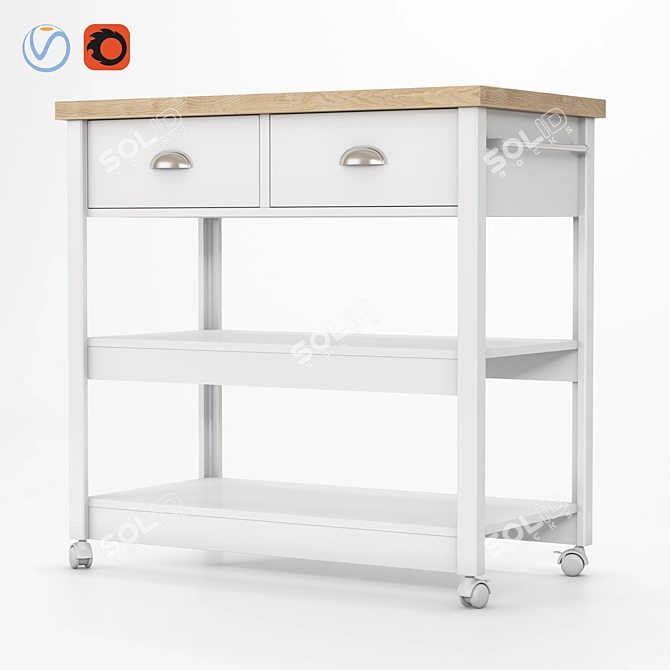 Organized Kitchen Drawer Solution 3D model image 1