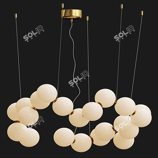 Elegant Corallo 80 Hanging Light 3D model image 1