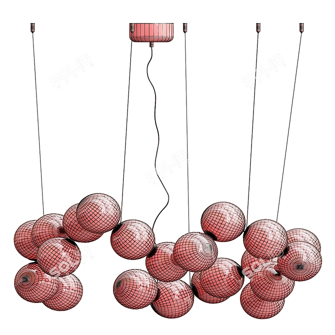 Elegant Corallo 80 Hanging Light 3D model image 4