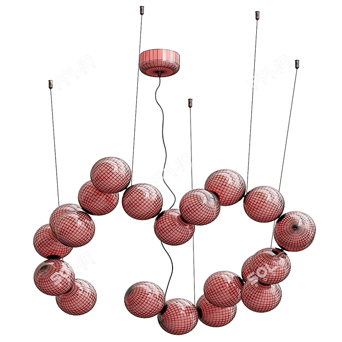 Elegant Corallo 80 Hanging Light 3D model image 5