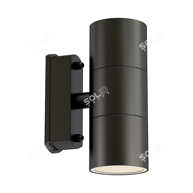 Modern Outdoor Wall Light Fixture 3D model image 1