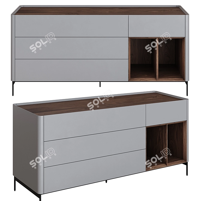  Si-Lounge Iris: Stylish Bedroom Set 3D model image 3