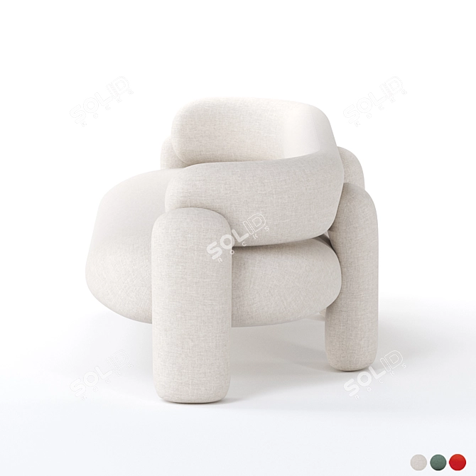 Royal Stranger Embrace Sofa Set 3D model image 3