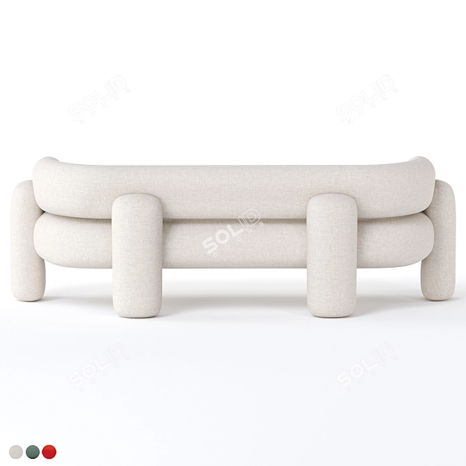 Royal Stranger Embrace Sofa Set 3D model image 4