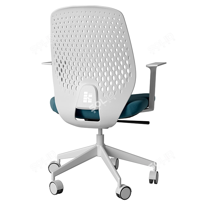 Key Smart Poly Armchair - Ergonomic Office Chair 3D model image 3