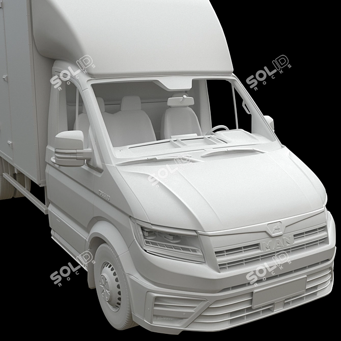 MAN TGE 6.180 MAXI Isotermic Van 3D model image 4