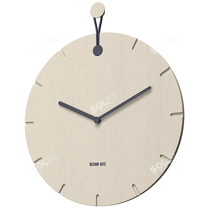 Big Hug Round Wall Clock 3D model image 2
