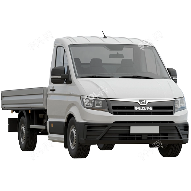 Commercial Vehicle MAN TGE Chassis 3D model image 1