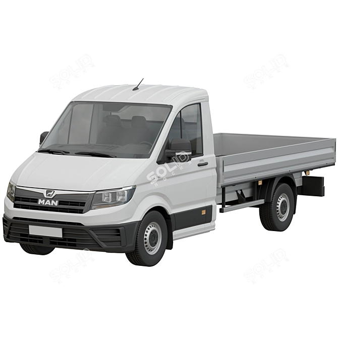 Commercial Vehicle MAN TGE Chassis 3D model image 2