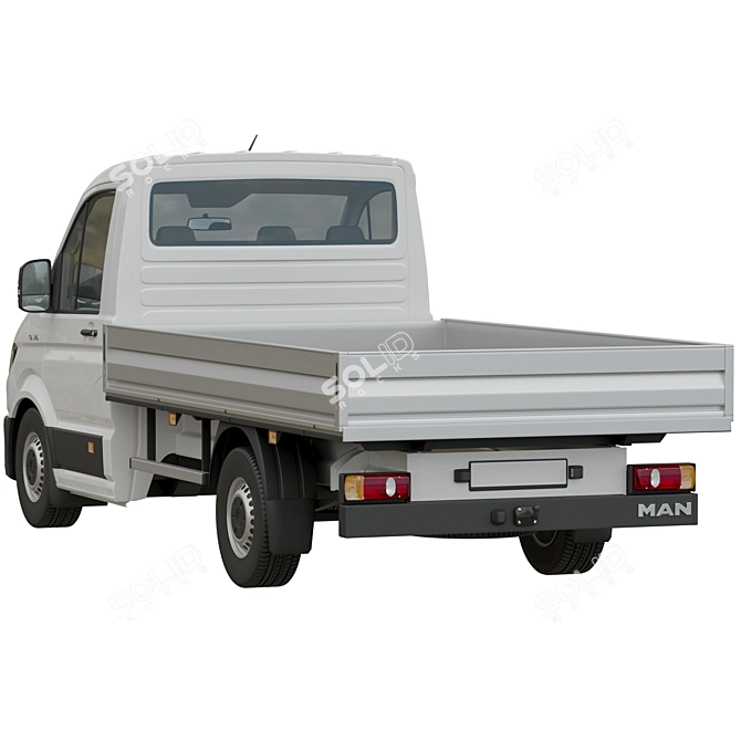 Commercial Vehicle MAN TGE Chassis 3D model image 3