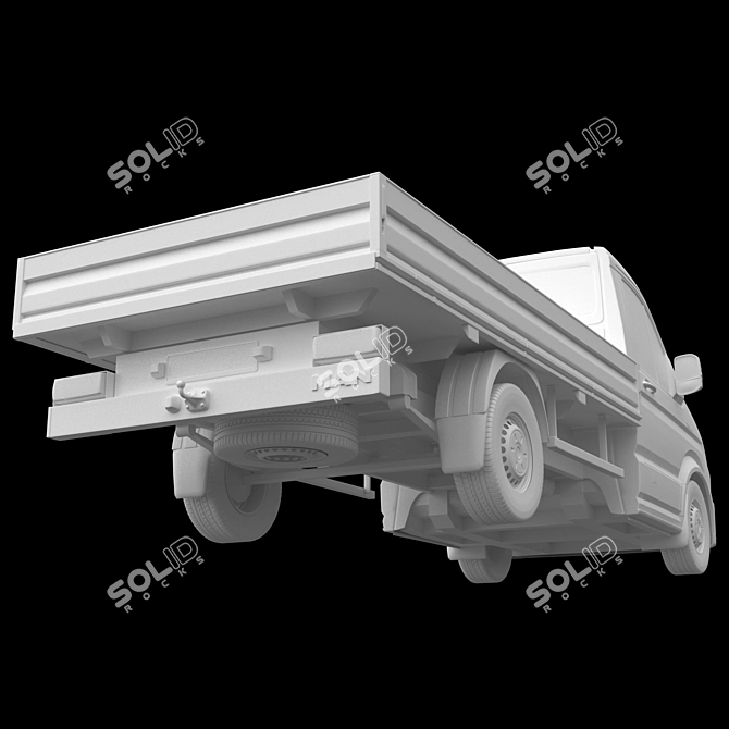 Commercial Vehicle MAN TGE Chassis 3D model image 4