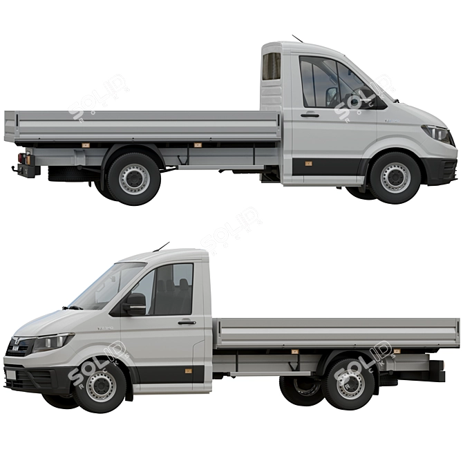 Commercial Vehicle MAN TGE Chassis 3D model image 7