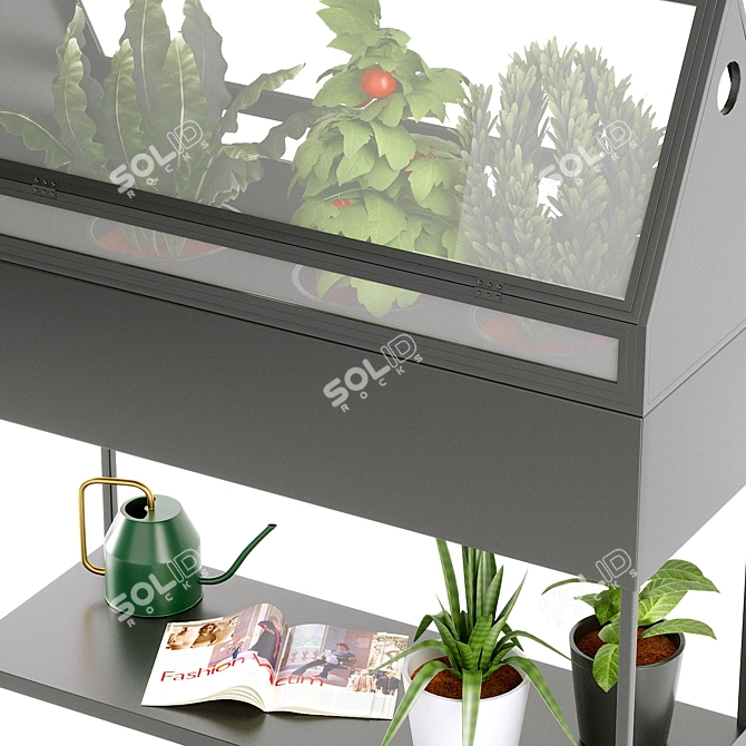 Modern Metal Flower Planter - Consuela 3D model image 8