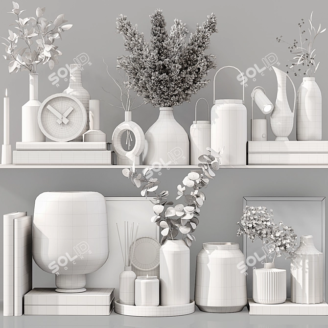 Elegant Decor Set with Models 3D model image 7