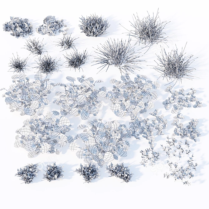 Spring Meadow with Flowers 3D model image 6