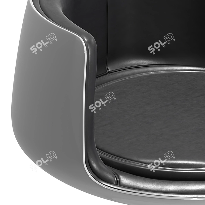 Modern Designer Eero Aarnio Armchair 3D model image 4