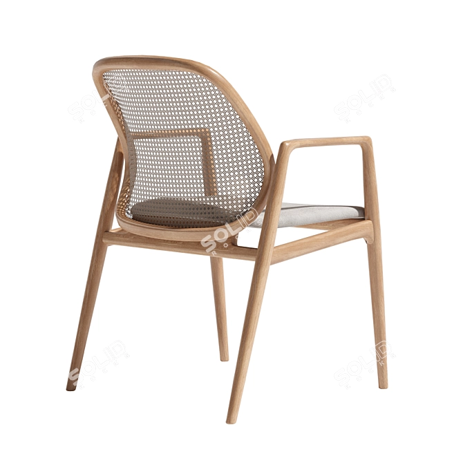 Modern Mesh Chair | Versatile 3D Model 3D model image 2