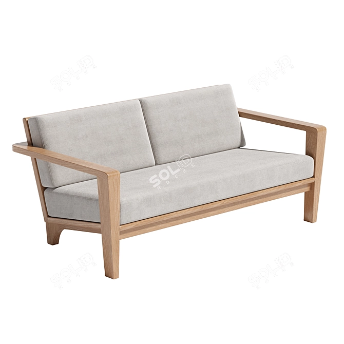 Luxury Bombay Sofa - 3D Model 3D model image 1