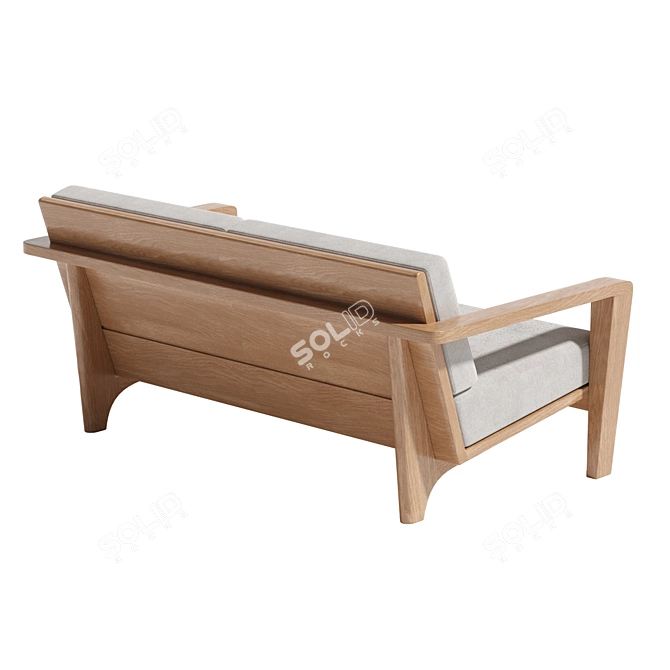 Luxury Bombay Sofa - 3D Model 3D model image 2