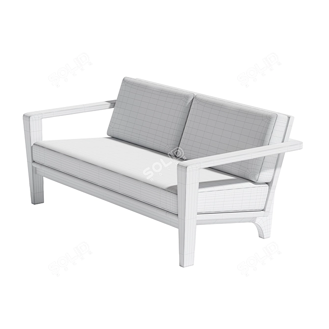 Luxury Bombay Sofa - 3D Model 3D model image 3