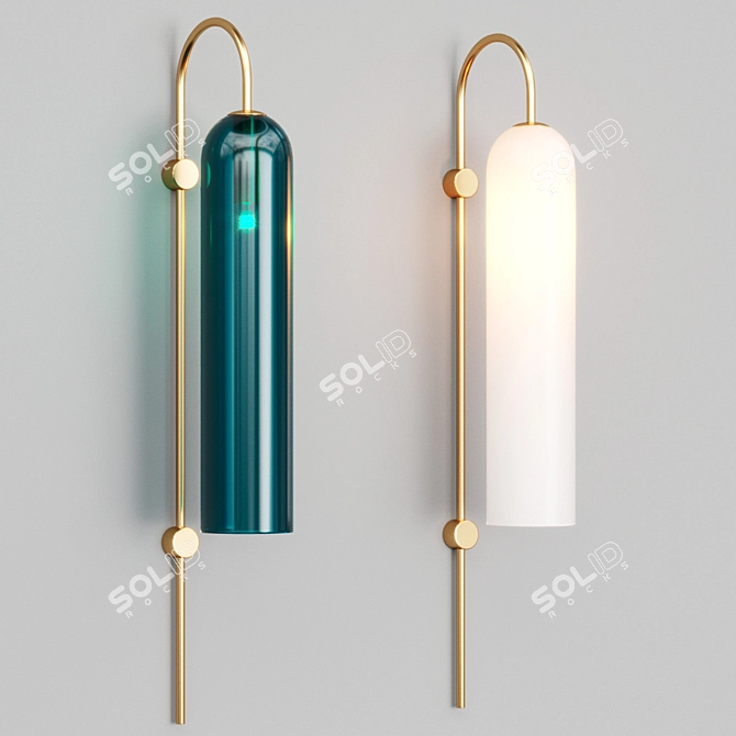  VIAN WALL Glass Sconce 3D model image 1